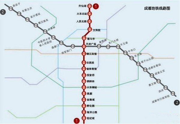 成都地铁线路图